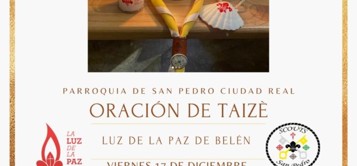 Oración de Taizé con la luz de la paz de Belén